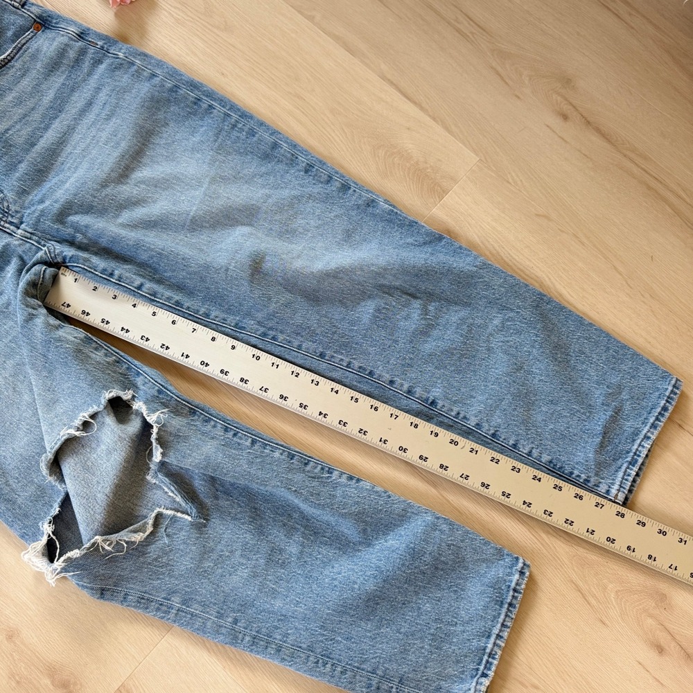 Madewell The Perfect Vintage Straight Leg Jean Reinhart Wash Distressed 32 Boho - Picture 12 of 16